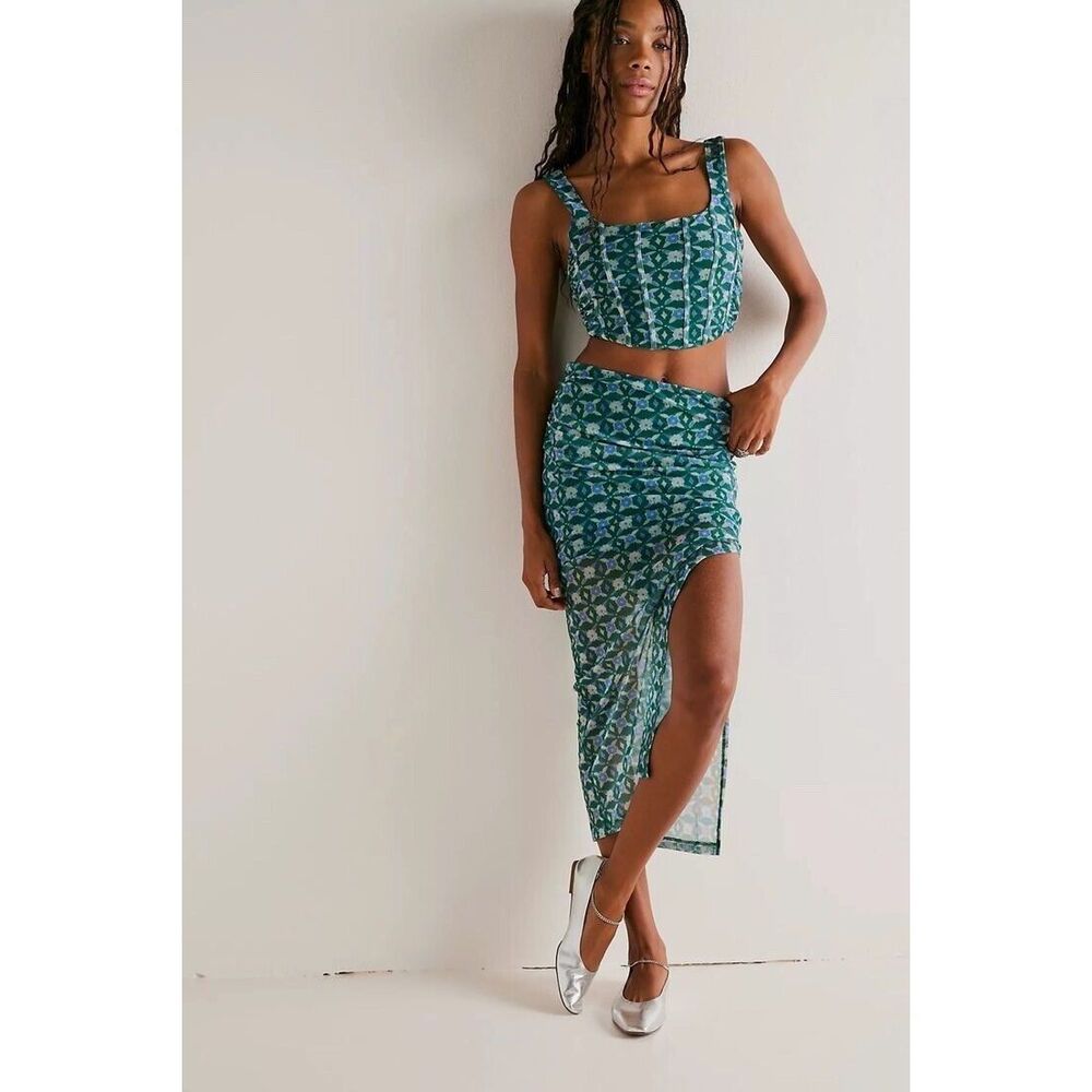 Free People Galaxy Corset Set